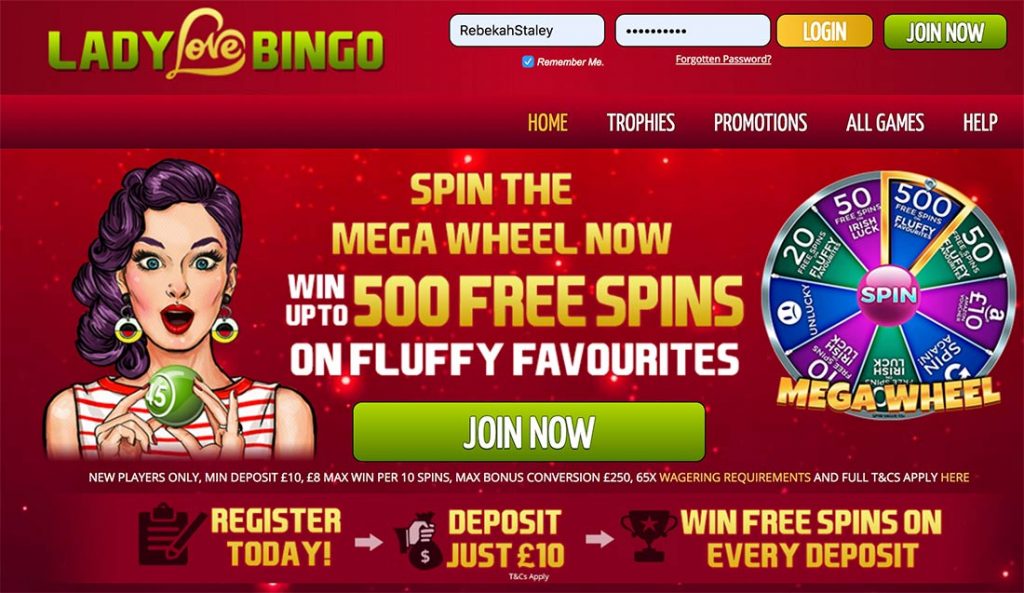 Lady Love Bingo
