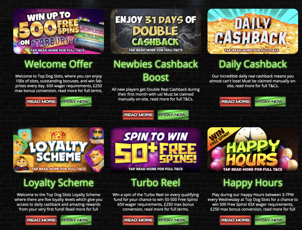 Top dog slots UK